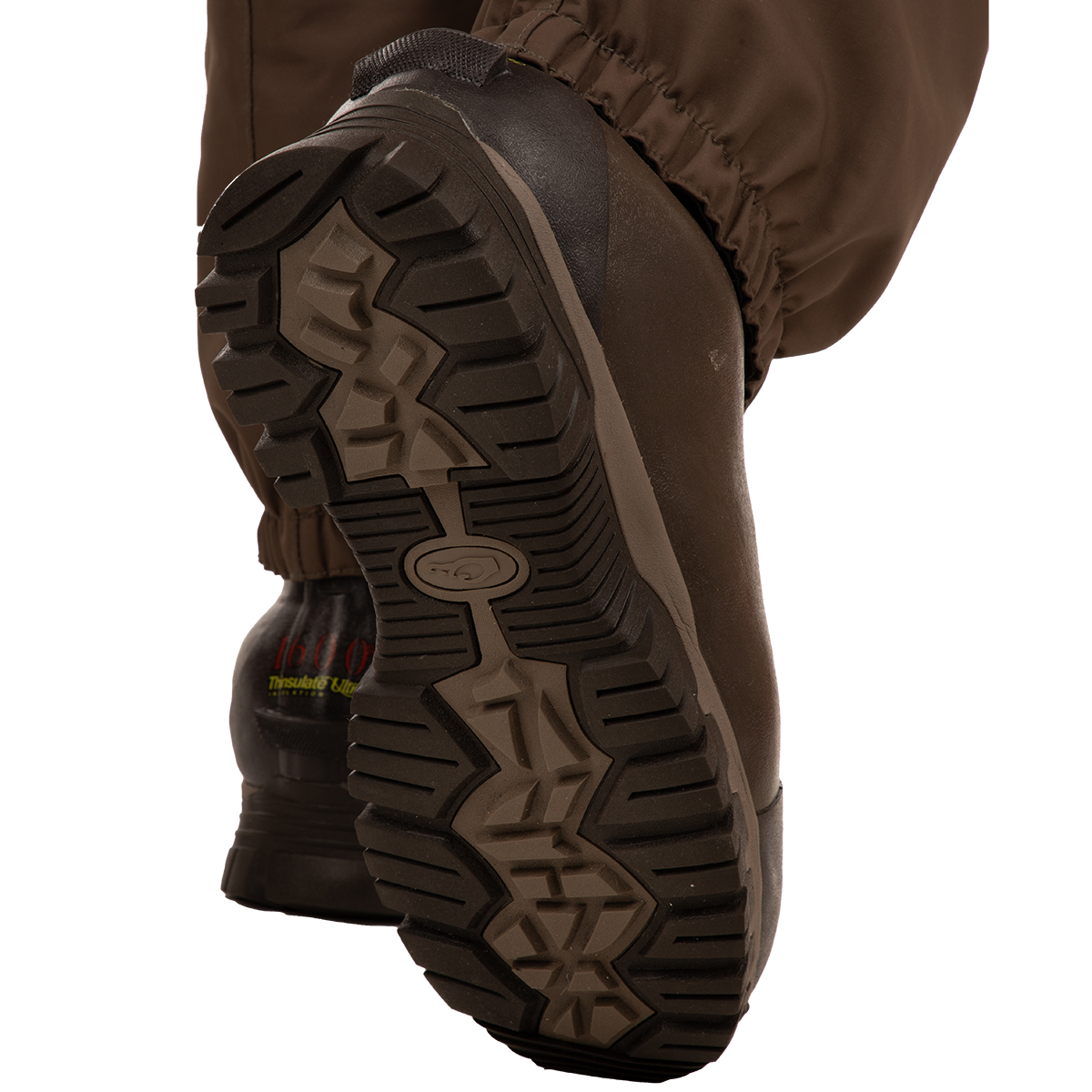 Close-up of the Insulated Guardian Elite HND Front Zip Wader, featuring a durable TiZIP® MasterSeal zipper and reinforced taped seams for waterproof, breathable, and insulated performance.