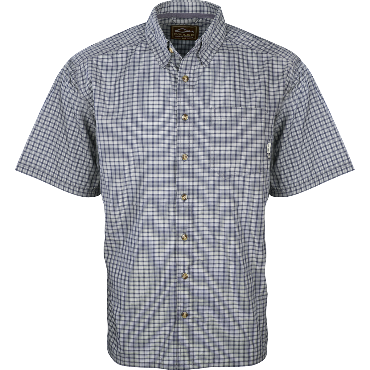 Featherlite Check Shirt S/S: Lightweight, breathable plaid shirt with hidden button downs and a left chest pocket. Perfect for hot summer days.