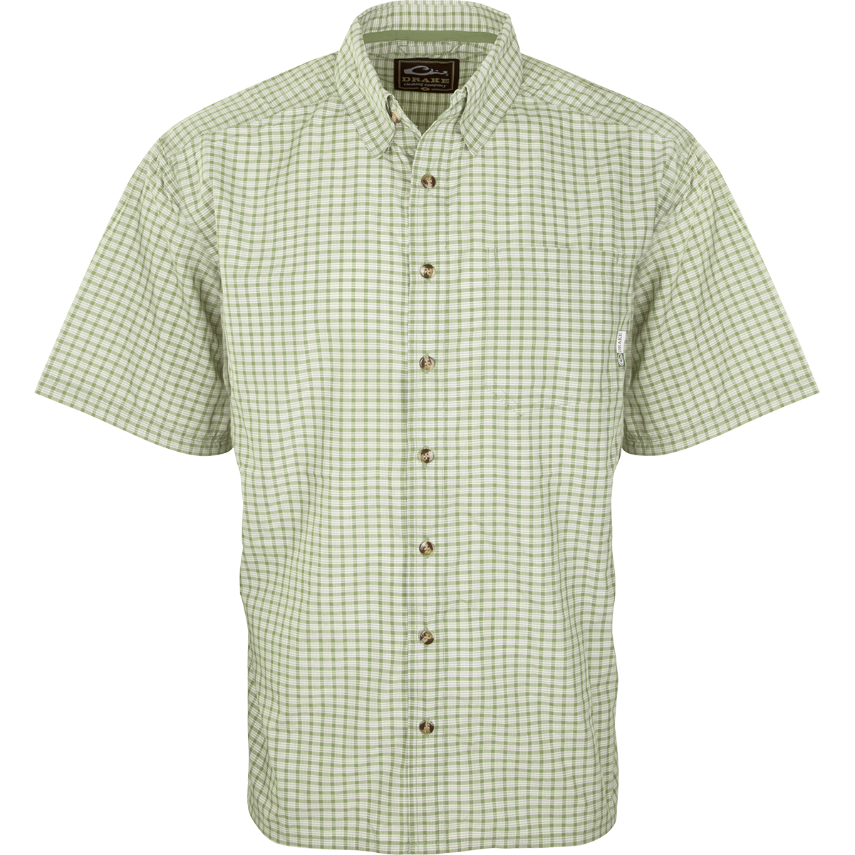 Featherlite Check Shirt S/S: Lightweight plaid shirt with hidden button downs, left chest pocket, and breathable FeatherLite fabric. Perfect for hot summer days.
